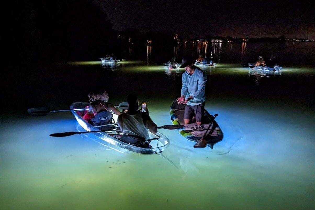 Siesta Key, FL - Clear Kayak LED Night Glass Bottom Tour-4