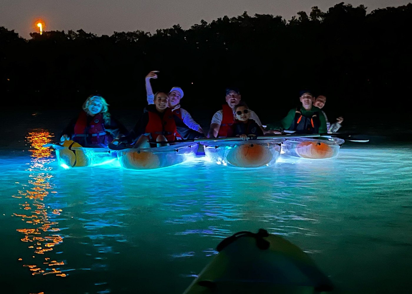 Clear Kayaking Glow Tour in Tampa Riverwalk